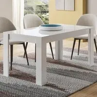 Breta Small Dining Table - White, MDF