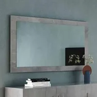Breta Small Rectangular Wall Mirror - Grey