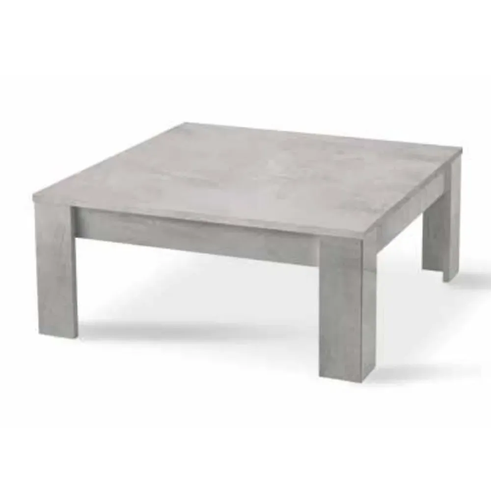 Breta Square Coffee Table - Grey Marble Effect