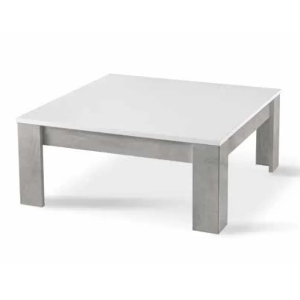 Breta Square Coffee Table - White