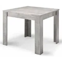 Breta Square Dining Table - Grey Marble Effect, MDF