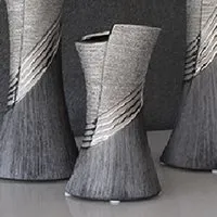 Belcourt Small Decorative Vase - Silver, Ceramic alternate view