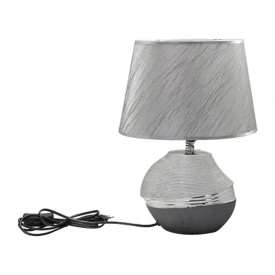 Bridgetown Ceramic Table Lamp - Silver image