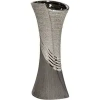 Bridgetown Large Decorative Vase - Silver, Ceramic