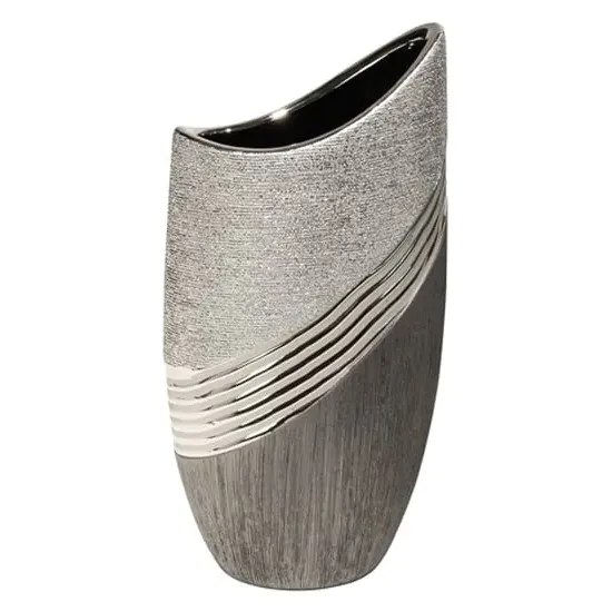 Bridgetown Large Vase - Silver, Ceramic