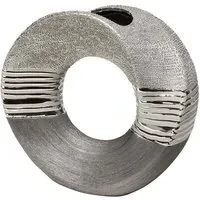 Bridgetown Round Small Vase - Silver, Ceramic