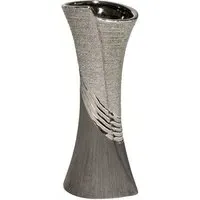 Bridgetown Small Decorative Vase - Silver, Ceramic
