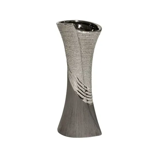 Bridgetown Small Decorative Vase - Silver, Ceramic image