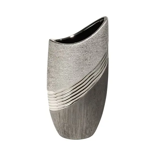 Bridgetown Small Vase - Silver, Ceramic
