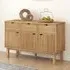 Bridie Pinewood Sideboard with 3 Doors 3 Drawers - Brown