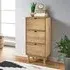 Bridie Shoe Storage Cabinet with 3 Drawers - Brown, Pinewood