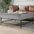 Brighton Coffee Table with Storage - Grey Sonoma, Metal
