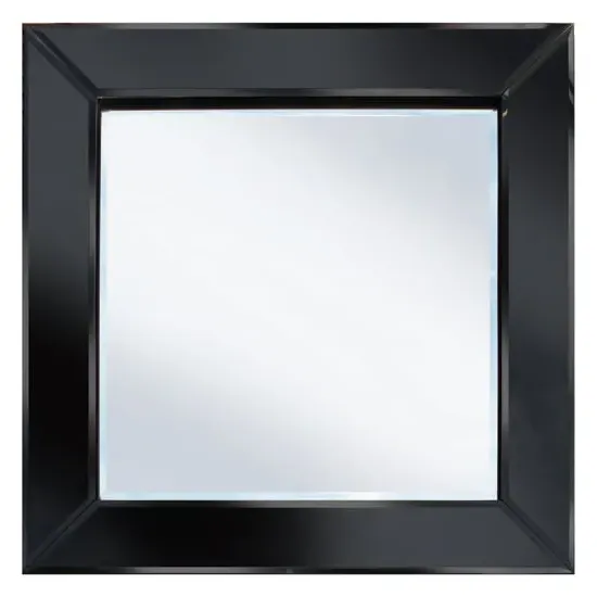 Brilliance Square Wall Mirror - Black image