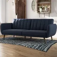 Brittan Sofa Bed with Storage - Blue, Fabric
