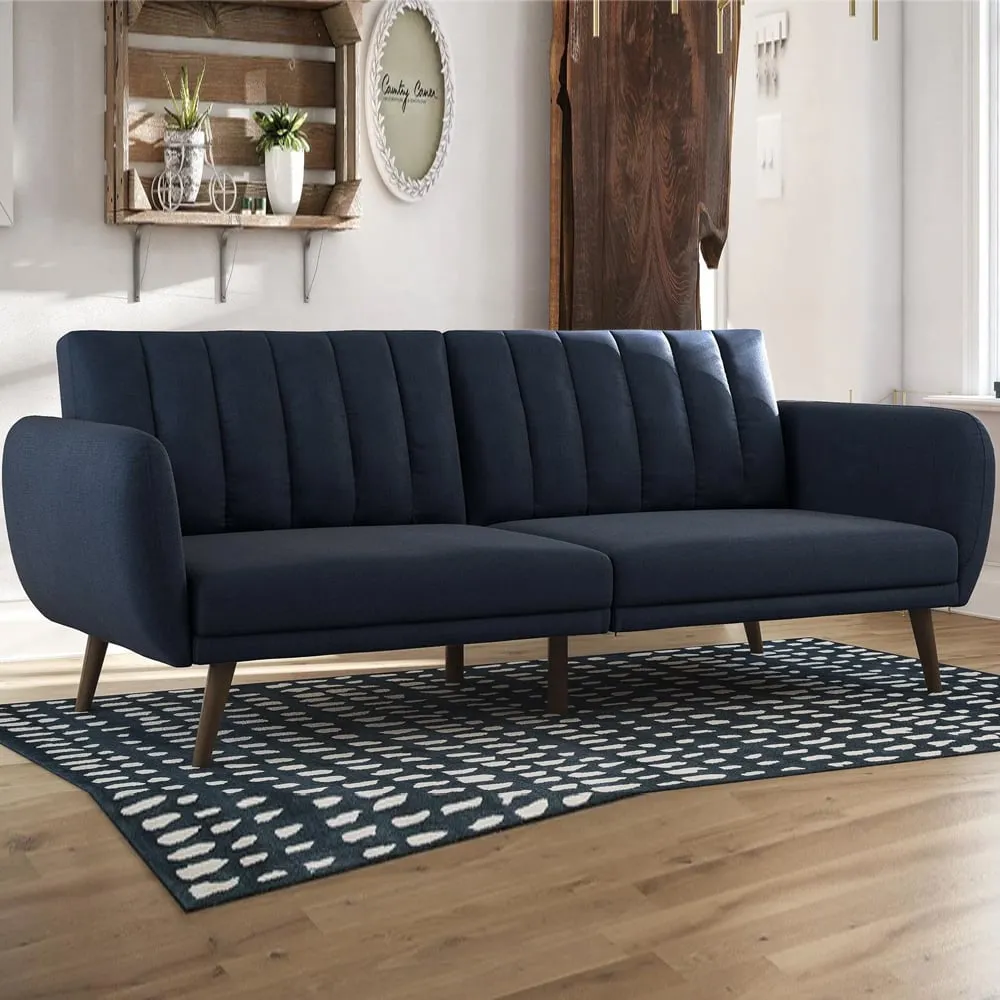 Brittan Sofa Bed with Storage - Blue, Fabric