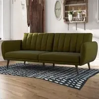 Brittan Sofa Bed with Storage - Green, Fabric