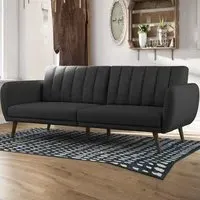 Brittan Sofa Bed with Storage - Grey, Fabric