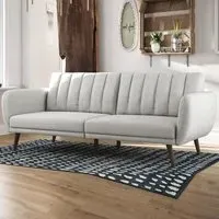 Brittan Sofa Bed with Storage - Light Grey, Fabric