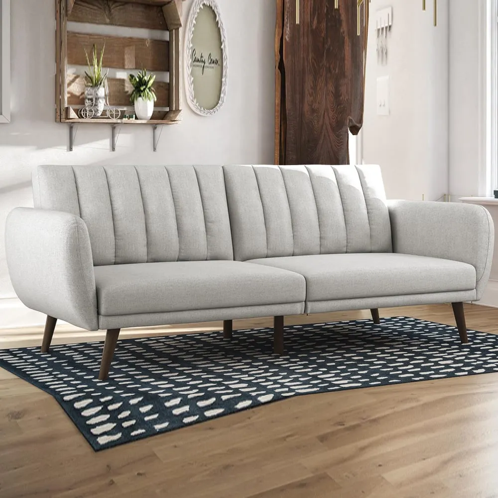 Brittan Sofa Bed with Storage - Light Grey, Fabric