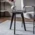 Brix Round Side Table - Black, Smoked Glass