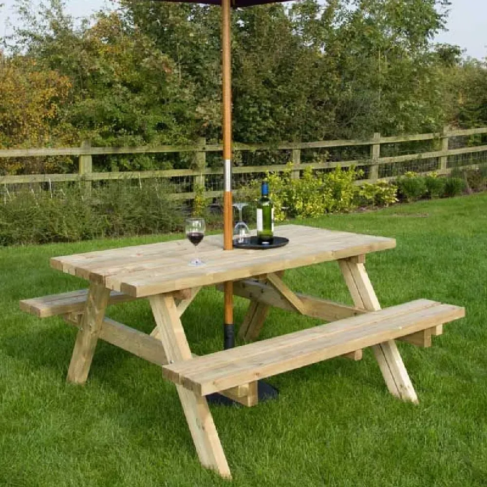 Bronx 6-Seater Picnic Table - Natural