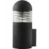 Bronx Outdoor Cylinder Wall Light - Black, Aluminium
