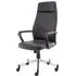 Brook High Back Executive Chair with Lumbar Support - Black, Faux Leather