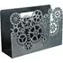 Brooklyn Gear Wheels Magazine Rack - Silver, Metal
