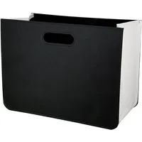 Brooklyn Magazine Rack - Black & White, Synthetic Leather alternate view