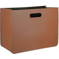 Brooklyn Magazine Rack - Brown, Synthetic Leather