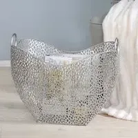 Brooklyn Purley Magazine Rack - Silver, Metal