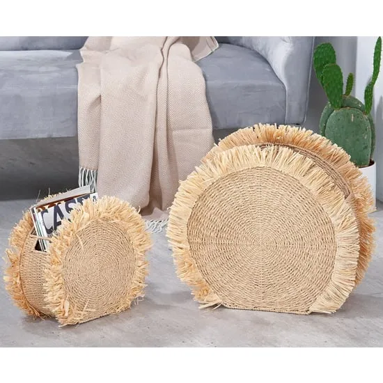 Brooklyn Set of 2 Magazine Rack - Natural, Seagrass image