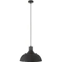 Brookon Round Pendant Light - Grey, Metal