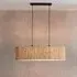 Brooks 2 Light Linear Ceiling Pendant - Natural, Seagrass