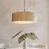 Brooks 3 Lights Drum Shade Pendant Light - Natural, Seagrass