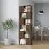 Brooks 6 Compartment Bookcase - Brown, Engineered Wood
