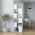 Brooks 6 Compartment Bookcase - White, Engineered Wood