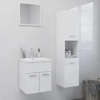 Brooks Bathroom Furniture Set - White, Engineered Wood alternate view