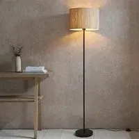 Brooks Drum Shade Floor Lamp - Natural, Seagrass