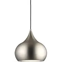 Brosnan Pendant Light - Matt Nickel, White