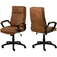 Bryce Fabric Home and Office Chair - Brown