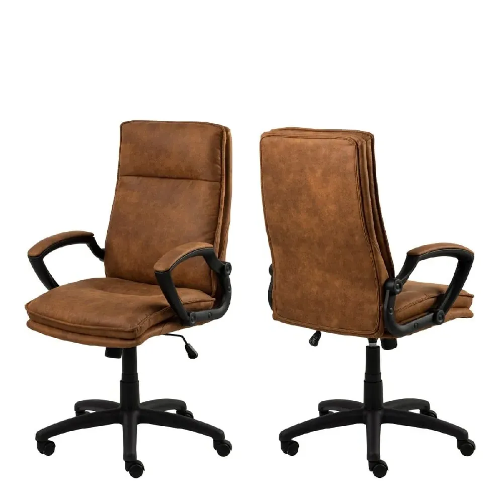 Bryce Fabric Home and Office Chair - Brown