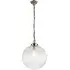Brydon Large Ribbed Glass Pendant Light - Antique Brass