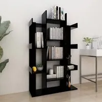 Bryson Bookcase with 13 Compartments - Black, Wood