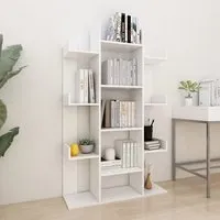 Bryson Bookcase with 13 Compartments - White, Wood