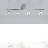 Bubbles 4 Light LED Bathroom Spotlight with Adjustable Bar - Chrome