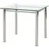 Buckeye Large Side Table - Clear, Chrome