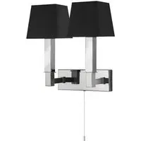 Buckingham 2 Light Wall Light - Satin Silver