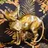 Buda Sphynx Cat Statuette Sculpture - Gold, Resin
