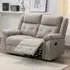 Budva 2-Seater Recliner Sofa - Light Grey, Fabric
